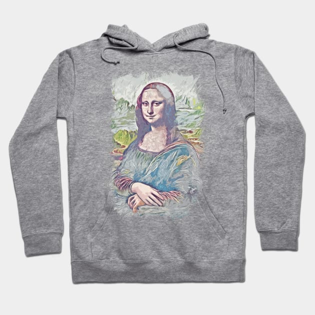 Mona Lisa Smile / La Gioconda / Leonardo Da Vinci / Abstract Fan Art Hoodie by Naumovski